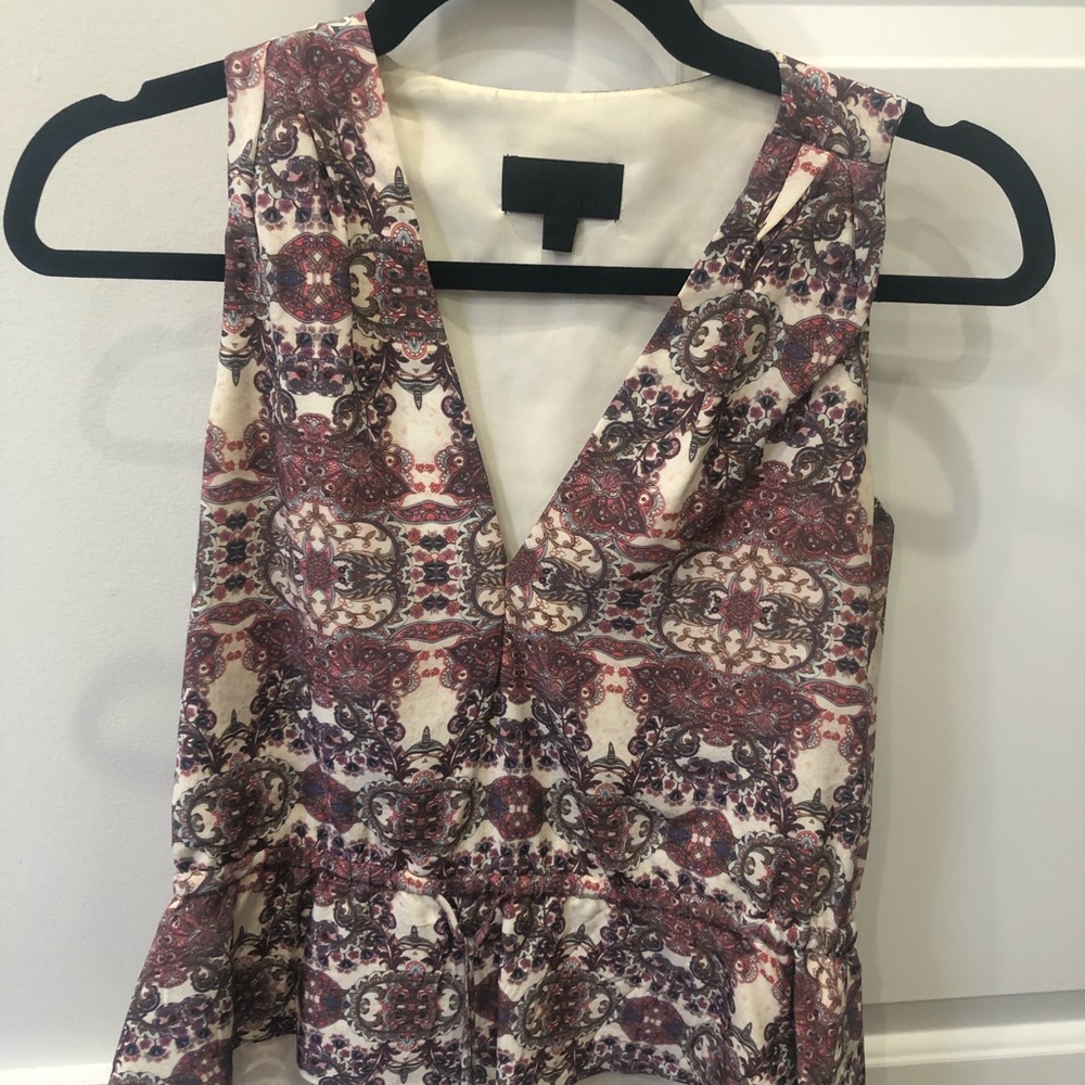 Pink v neck top